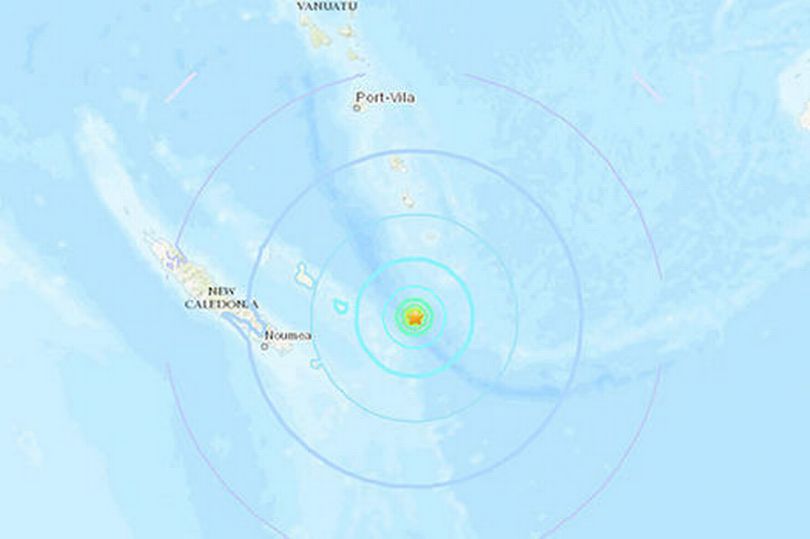 法属新喀里多尼亚附近发生7.6级地震 可能引发海啸