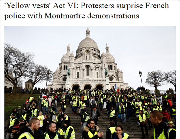 “黄背心”第六周：凡尔赛宫严阵以待 抗议人却调头了
