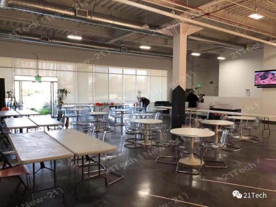 FF员工食堂。图片：21Tech独家拍摄，摄影：白杨