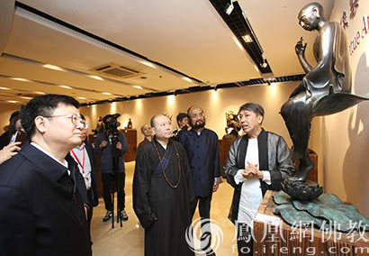 林佑民新造像艺术国际百寺巡回展在上海玉佛禅寺开幕