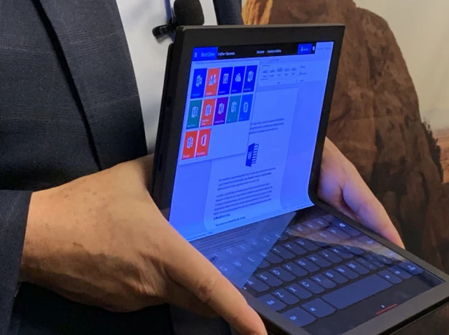 联想推出折叠屏电脑ThinkPad X1系列原型机