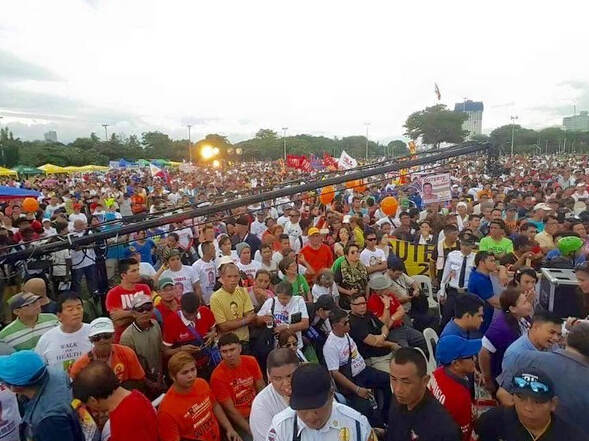 菲律宾大选造势活动现场