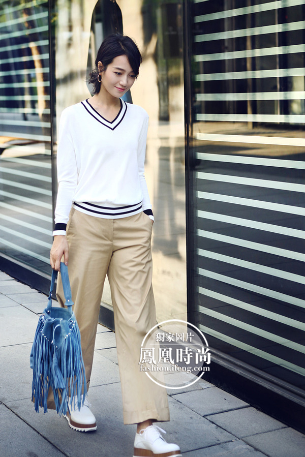 朱丹也穿上针织衫走上一条美的不归路_凤凰时尚