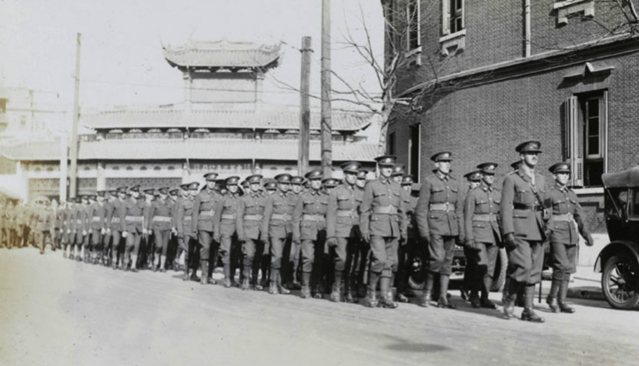 1928年，上海公共租界巡捕房警察。