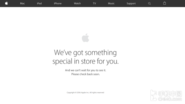 iPhone 7要来了 苹果官网商城开启维护