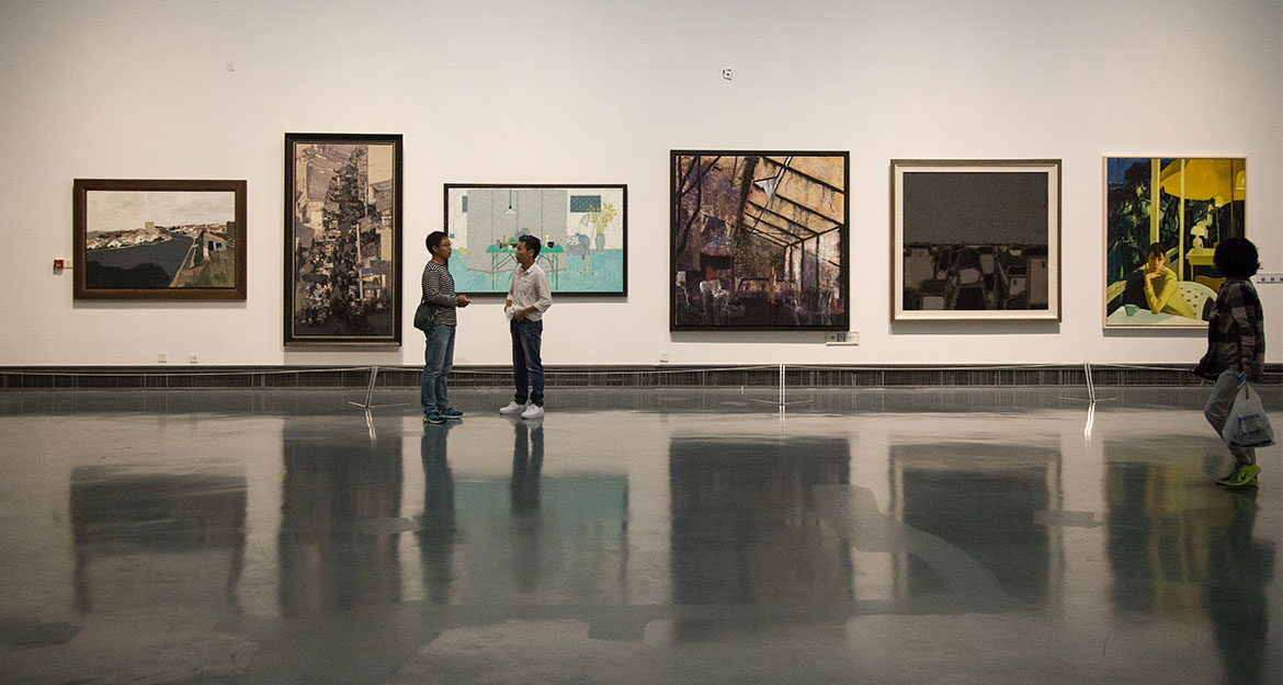 作品展现场   