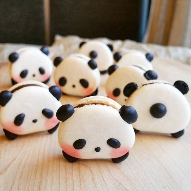 萌炸！加拿大甜点师做出了熊猫造型的马卡龙