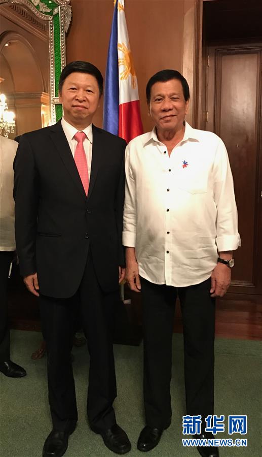 菲律宾总统杜特尔特会见宋涛