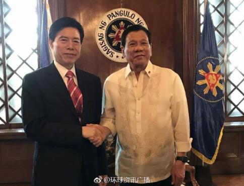 时隔6年 首位中国部长到访菲律宾(图)