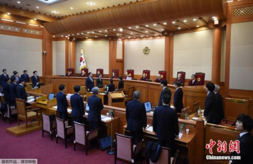 韩总统弹劾案今将落槌 朴槿惠面临命运大审判