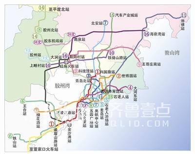 青岛6条地铁线开通时间确定 “三湾”1小时可达