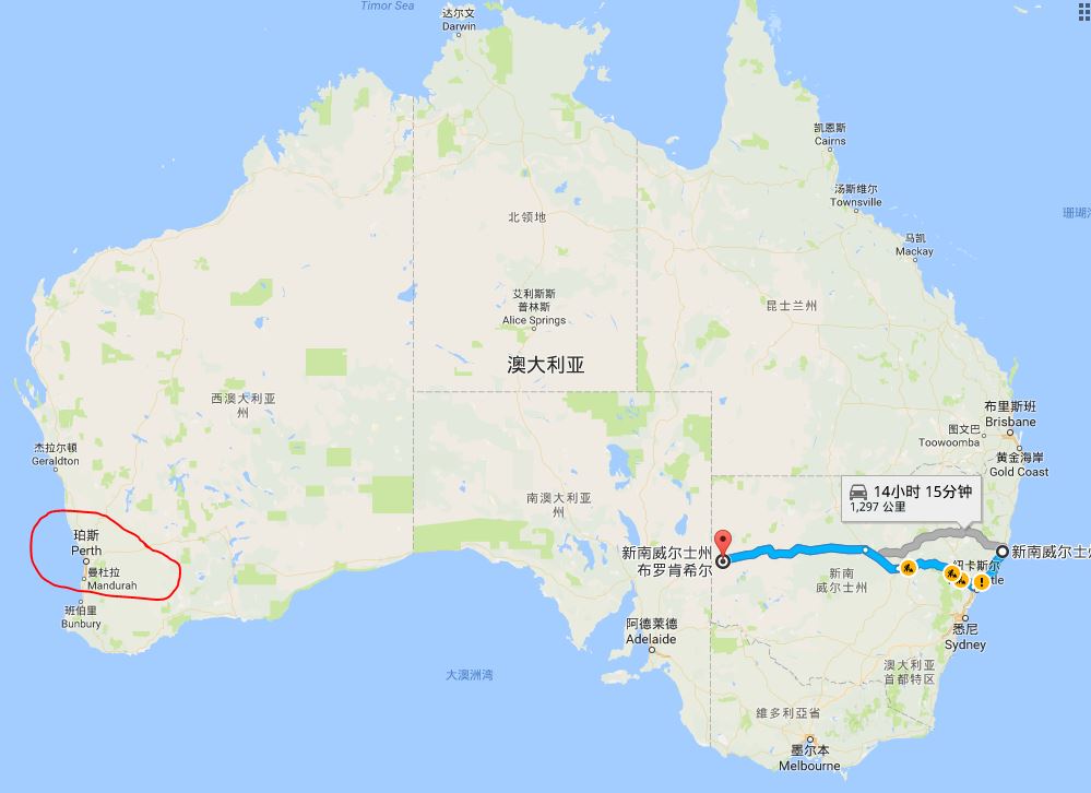12岁男孩欲驾车横穿澳洲 开了1300公里才被发现