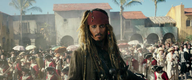 《海盗5》登顶北美周末票房 杰克船长“情怀票”缩水