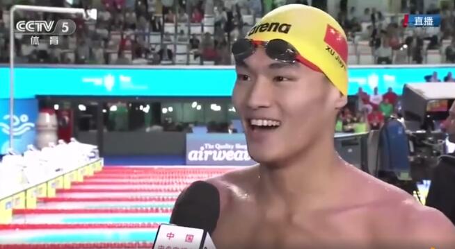 新星徐嘉余100仰摘金 为中国男子仰泳首个世界冠军