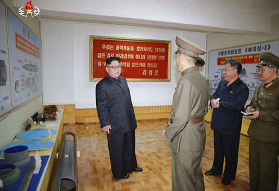 朝鲜首曝北极星-3弹道导弹