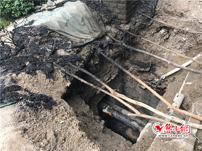 张店泰和热力维修管道电缆漏电引发火灾