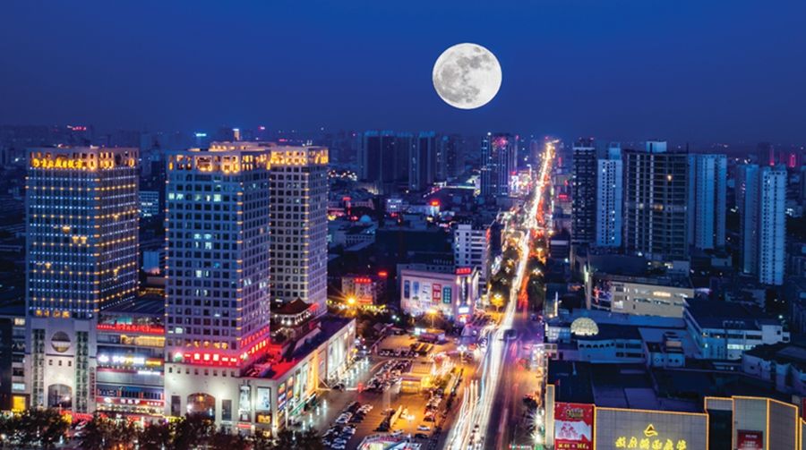 济宁的月夜 我看比其他地方都美