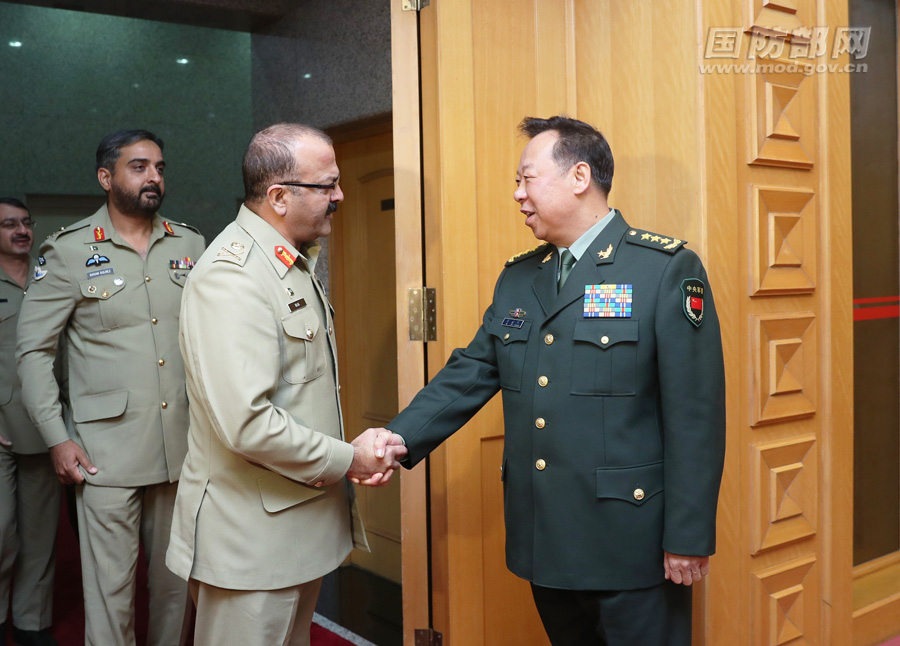 李作成会见巴基斯坦陆军参谋局长