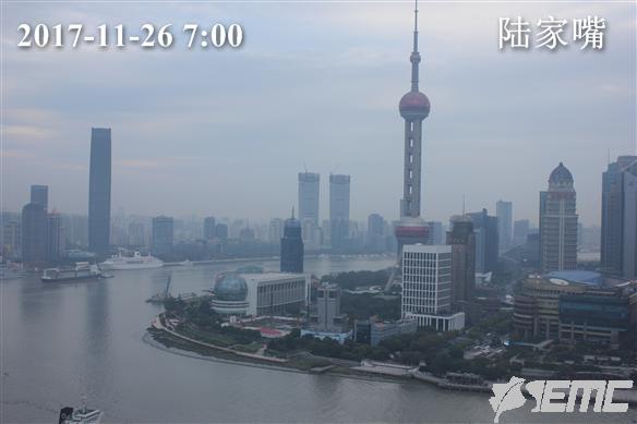 上海今仍有霾最高温度17℃ 下周二开始转阴雨