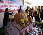 华商节特色展上200斤重的“航天南瓜”引众人围观