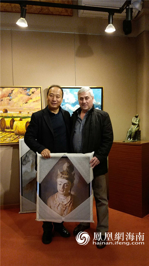 赵新颖油画"一带一路"欧洲行再访西班牙—巴塞罗那大型个展顺利