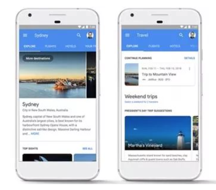 谷歌简化旅游搜索 全新升级一站式移动服务