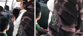 男子公交上要求军人给自己让座 女子怒怼：不要脸
