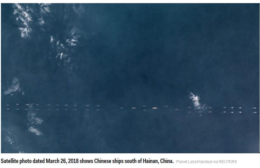 外媒拍的这几张照片 暴露了史上最强中国航母舰队