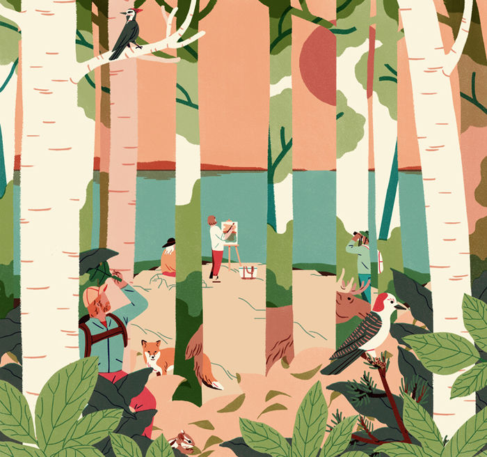 jeannie phan清新自然的插画作品