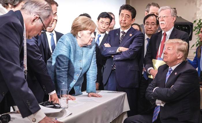 G7峰会幕后曝光 特朗普“开涮”安倍过足嘴瘾
