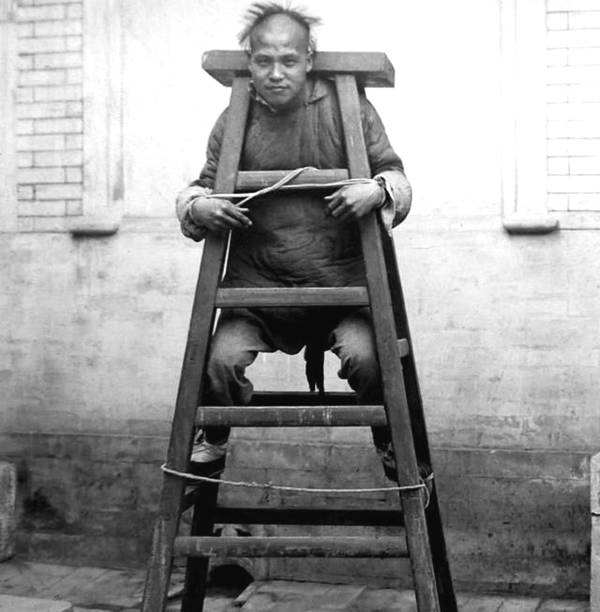 老照片丨清末刑罚旧照：变着方儿折磨人-BB姬