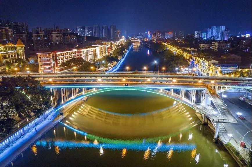 江门市夜景(郭永乐/摄)