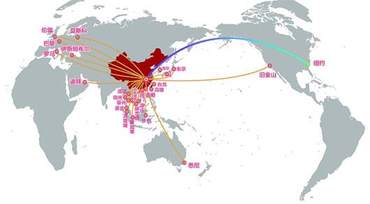 武汉开通直飞纽约航线 成中部首条直飞美国东