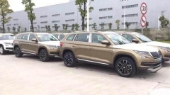 柯迪亚克新车停满马路边，真车比途观L霸气！