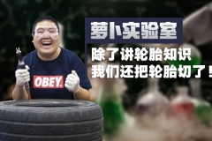 《萝卜实验室》除了讲轮胎知识我们还把轮胎切了！