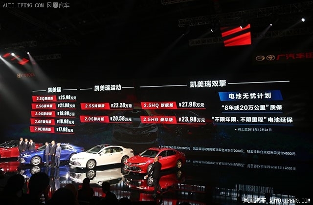 全新第八代凯美瑞破