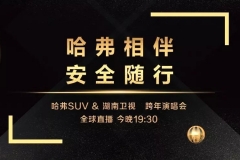 今晚19:30，锁定湖南卫视跨年演唱会，赢全新哈弗H6十年使用权！