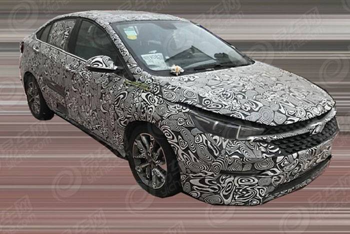 奇瑞汽车全新紧凑型轿车路试 或为艾瑞泽6