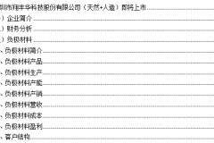 1000多家锂电池产业链企业分析-翔丰华：天人石墨负极+人造石墨负极