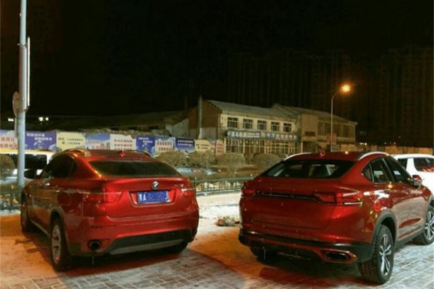 红色吉利星越实拍 比X6还靓 明天发布 搭载沃尔沃动力＋爱信8AT