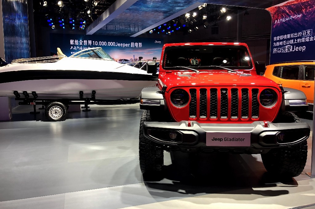 最强中型皮卡 外观霸气 越野超强 吉普Gladiator展台实拍