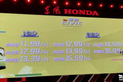 平民级“跑车”改款了 新款思域售11.99-16.99万