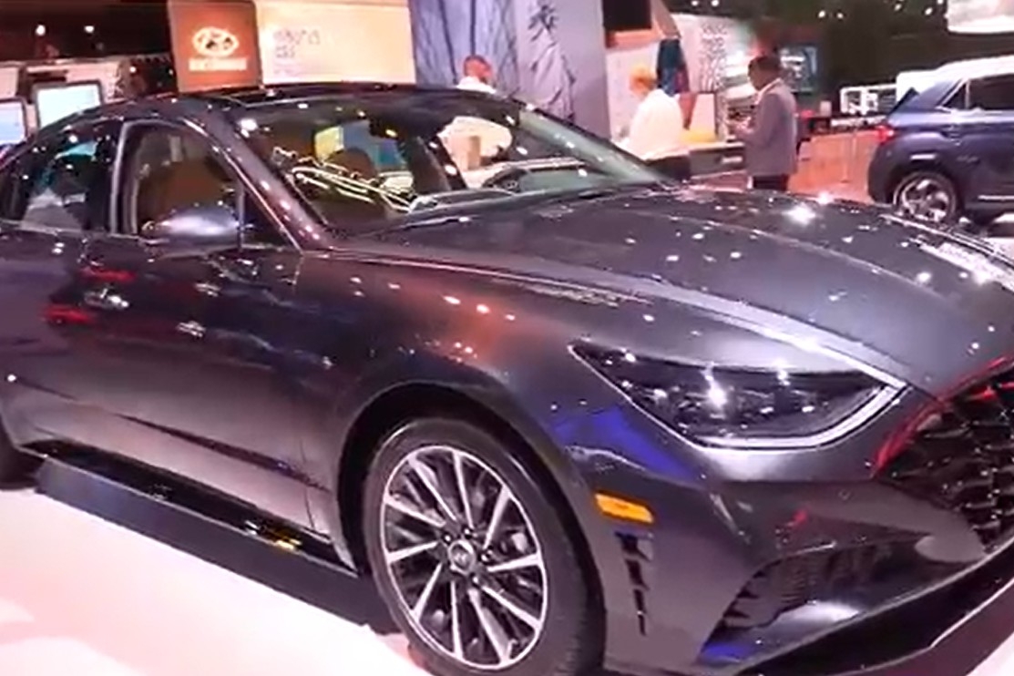 三围加大，全新造型褒贬不一，现代全新索纳塔到店实拍