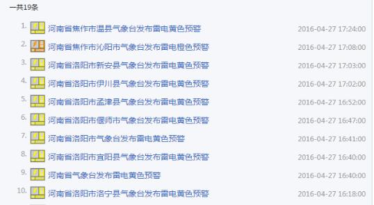 河南连发19条雷电,冰雹预警:今晚洛阳,南阳,焦