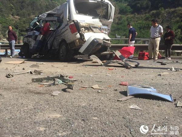 图为车祸现场  刘智奎 摄