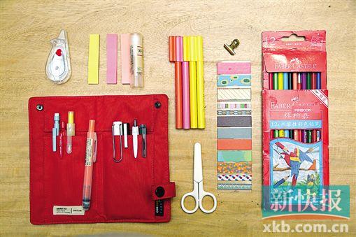 ■制作手帐的工具。