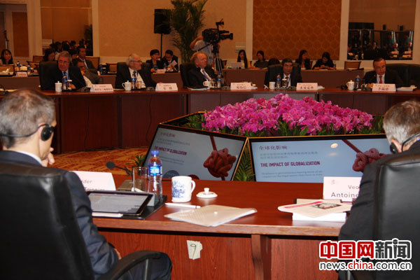 5月27日，第十二届“北京市市长国际企业家顾问会议”在中国大饭店举行。图为会场。 摄影 中国网记者 苏向东