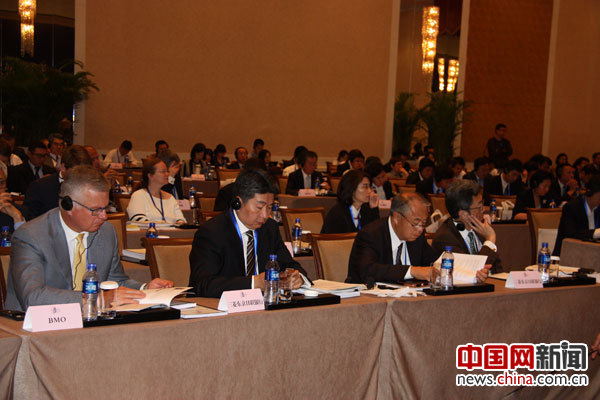 5月27日，第十二届“北京市市长国际企业家顾问会议”在中国大饭店举行。图为会场。 摄影 中国网记者 苏向东