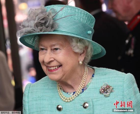 资料图:英国伊丽莎白女王。