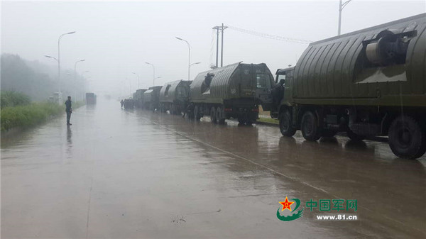 动力舟桥抵达灾区